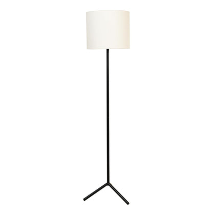 Lexton Black Tripod Floor Lamp with White Fabric Shade, DIY Eco Style