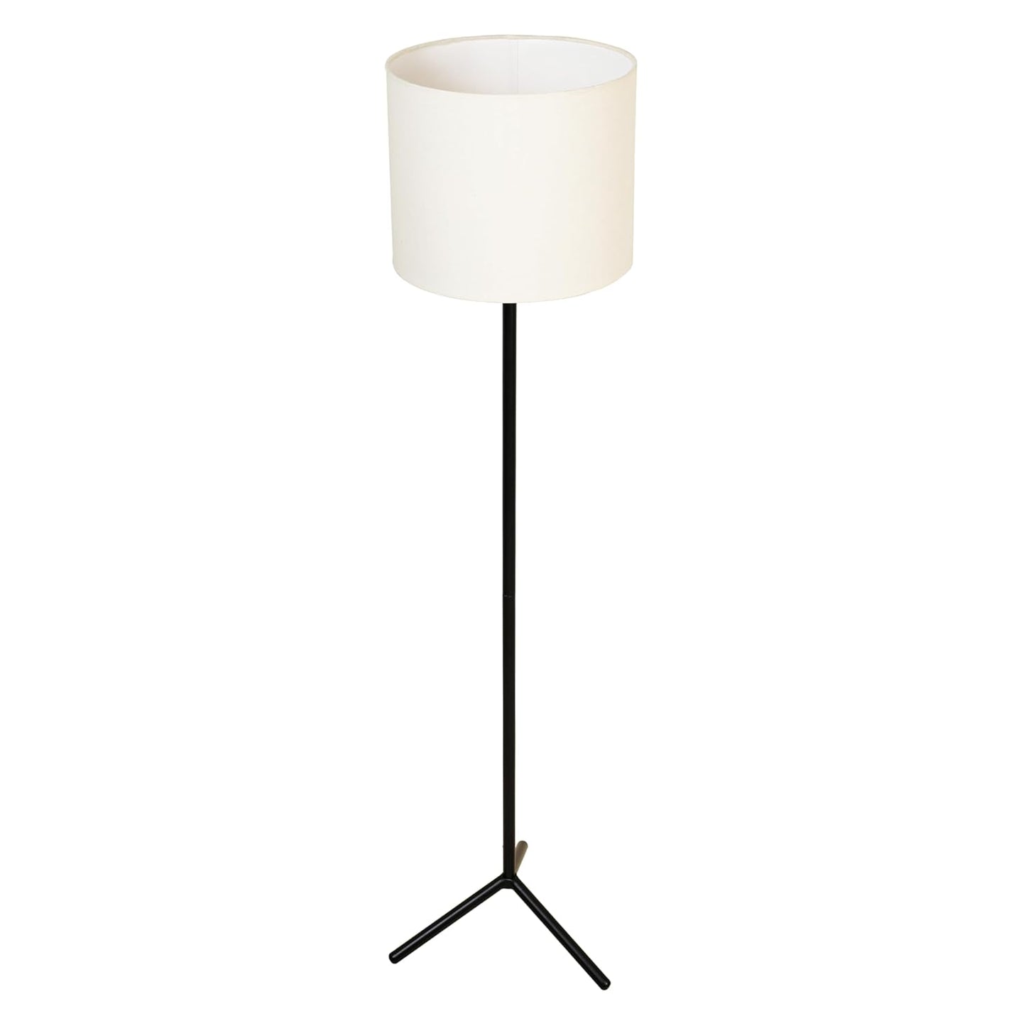 Lexton Black Tripod Floor Lamp with White Fabric Shade, DIY Eco Style