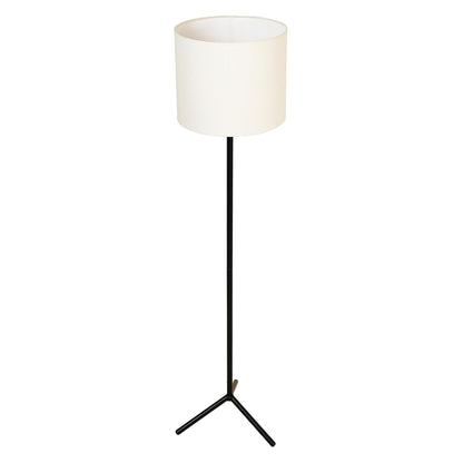Lexton Black Tripod Floor Lamp with White Fabric Shade, DIY Eco Style