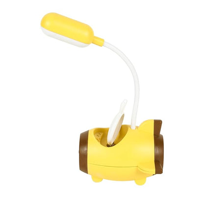 Lexton Aeroplane LED Study Lamp | Rechargeable Kids Desk Light Yellow
