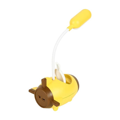 Lexton Aeroplane LED Study Lamp | Rechargeable Kids Desk Light Yellow