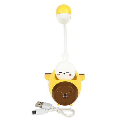 Lexton Aeroplane LED Study Lamp | Rechargeable Kids Desk Light Yellow