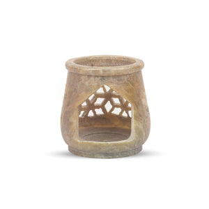 
                  
                    iCraft Soapstone Marble Handcrafted Candle Aroma Diffuser |Oil Diffuser |Tea Light Holder |Wax Burner - Perfect for Gifting & Home Decor (Beige)
                  
                