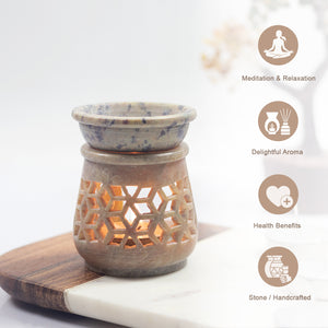 
                  
                    iCraft Soapstone Marble Handcrafted Candle Aroma Diffuser |Oil Diffuser |Tea Light Holder |Wax Burner - Perfect for Gifting & Home Decor (Beige)
                  
                