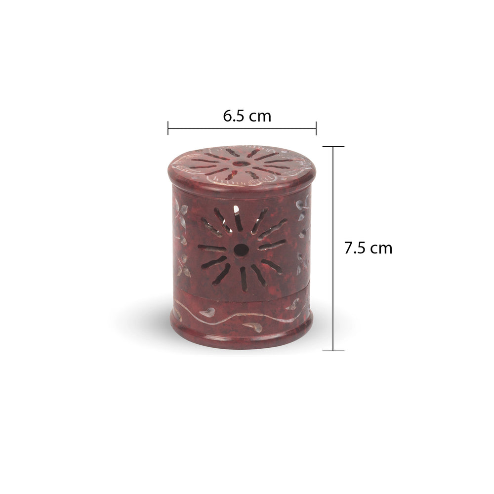 
                  
                    iCraft Soapstone Marble Handcrafted Bakhnoor Candle Aroma Diffuser | Tea Light Holder |Wax Burner - Perfect for Gifting & Home Décor (Maroon)
                  
                