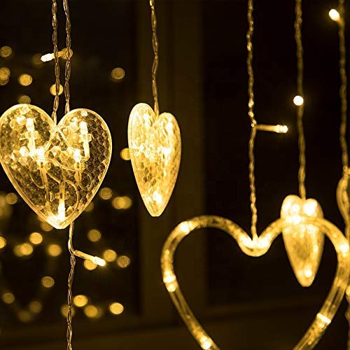 "Lexton Heart String Lights – 12 Hearts Warm White Decoration"